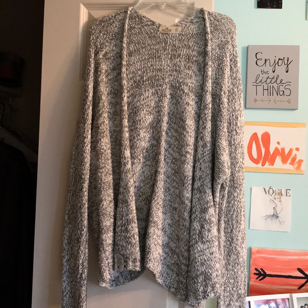 Gray cardigan